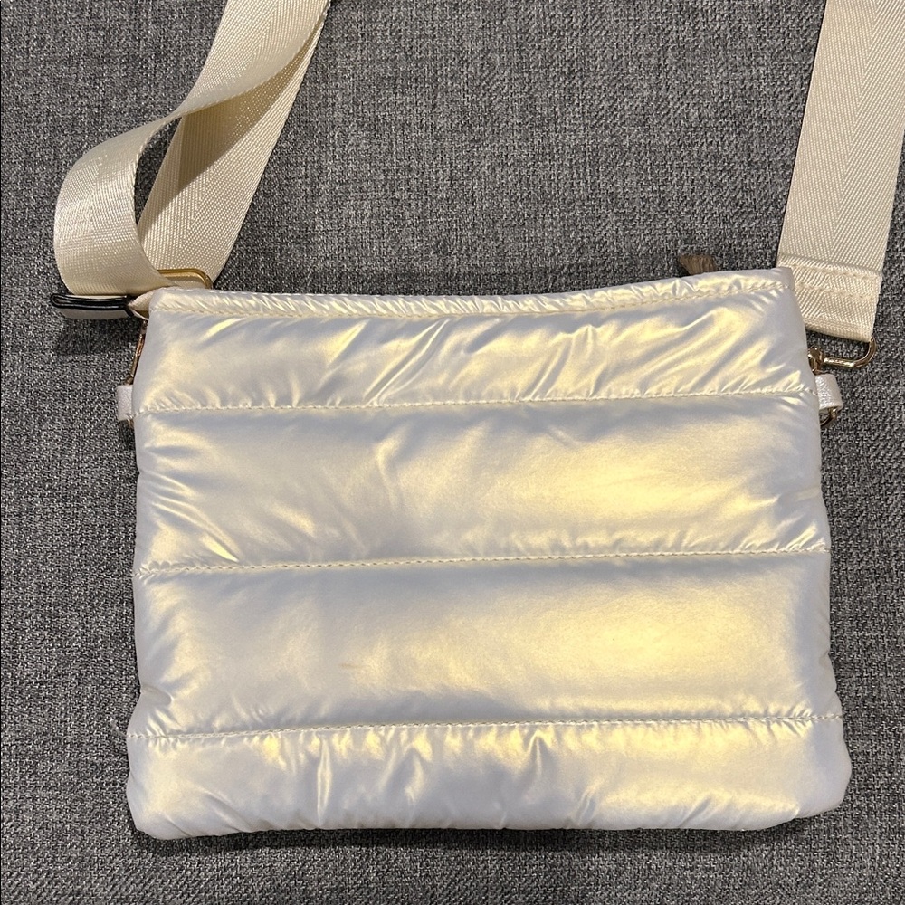 Elegant Cream Crossbody Bag